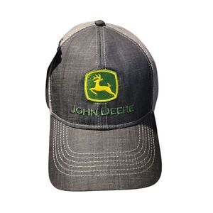 John Deere Black and Green Logo Cap